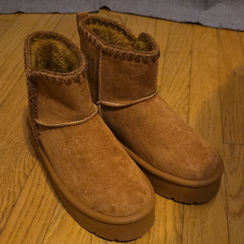 Danskin Brown Suede Ankle Boots